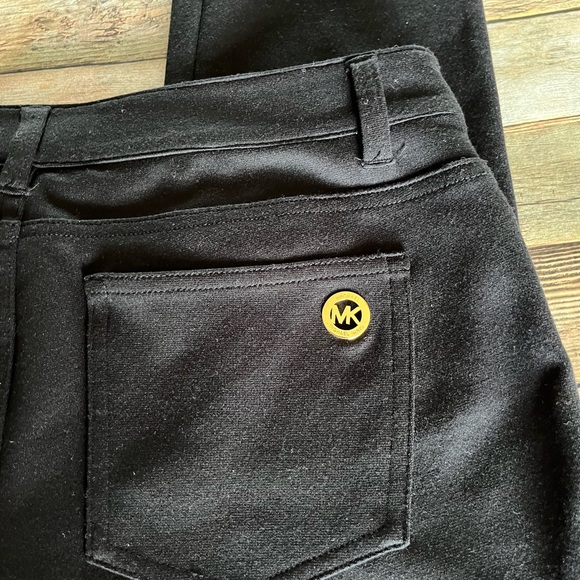 Michael MIchael Kors Black Skinny Leg Pants with Ankle Zippers SIze 4 - Picture 9 of 10